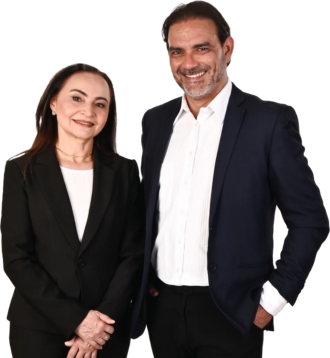 Prof. Roberto Serra e Prof.ª Francisca Neide lado a lado